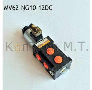 6/2-Wegeventil NG10 12V DC - mit LeckÃ¶lanschluss inkl. Stecker