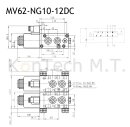 6/2-Wegeventil NG10 12V DC - mit LeckÃ¶lanschluss inkl. Stecker